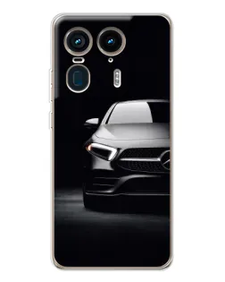 Чехол для Motorola Edge 50 Ultra с картинкой «Свет фар Mercedes»