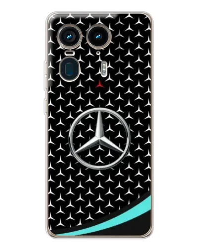 Чехол для Motorola Edge 50 Ultra с картинкой «Mercedes — бирюзовый акцент» Чехол для Motorola Edge 50 Ultra с картинкой «Mercedes — бирюзовый акцент»