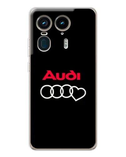 Чехол для Motorola Edge 50 Ultra с картинкой «Логотип Audi Heart» Чехол для Motorola Edge 50 Ultra с картинкой «Логотип Audi Heart»