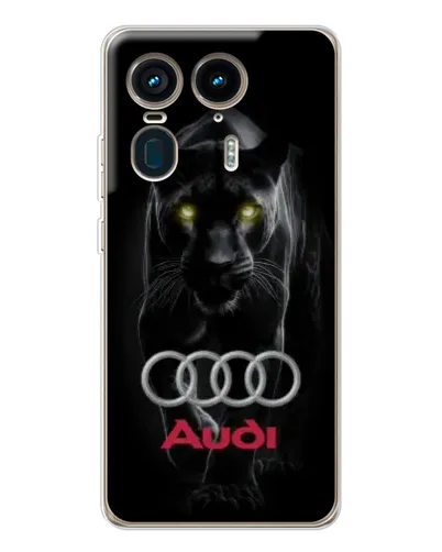 Чехол для Motorola Edge 50 Ultra с картинкой «Пантера и Audi» Чехол для Motorola Edge 50 Ultra с картинкой «Пантера и Audi»