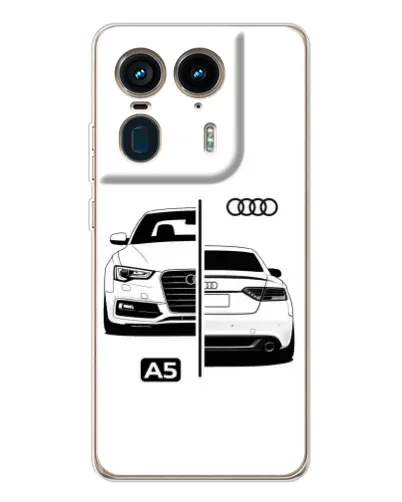Чехол для Motorola Edge 50 Ultra с картинкой «Audi — контрастный дизайн» Чехол для Motorola Edge 50 Ultra с картинкой «Audi — контрастный дизайн»