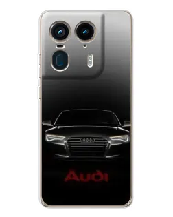 Чехол для Motorola Edge 50 Ultra с картинкой «Audi — градиентный контур»