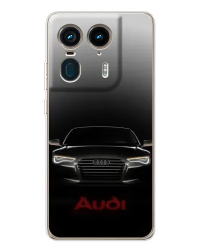 Чехол для Motorola Edge 50 Ultra с картинкой «Audi — градиентный контур» Чехол для Motorola Edge 50 Ultra с картинкой «Audi — градиентный контур»