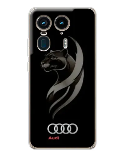 Чехол для Motorola Edge 50 Ultra с картинкой «Графика — пантера и Audi» Чехол для Motorola Edge 50 Ultra с картинкой «Графика — пантера и Audi»