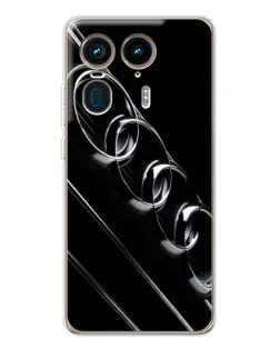Чехол для Motorola Edge 50 Ultra с картинкой «Audi — абстрактные кольца»