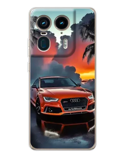 Чехол для Motorola Edge 50 Ultra с картинкой «Audi — закат» Чехол для Motorola Edge 50 Ultra с картинкой «Audi — закат»