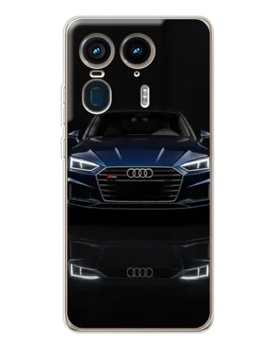 Чехол для Motorola Edge 50 Ultra с картинкой «Audi — ночное отражение» Чехол для Motorola Edge 50 Ultra с картинкой «Audi — ночное отражение»