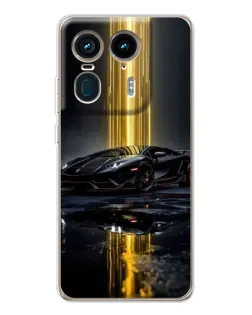 Чехол для Motorola Edge 50 Ultra с картинкой «Ночной Lamborghini драйв» Чехол для Motorola Edge 50 Ultra с картинкой «Ночной Lamborghini драйв»