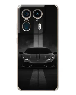 Чехол для Motorola Edge 50 Ultra с картинкой «Lamborghini симметрия дорог»