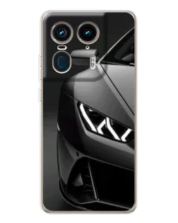 Чехол для Motorola Edge 50 Ultra с картинкой «Lamborghini фары детализация»