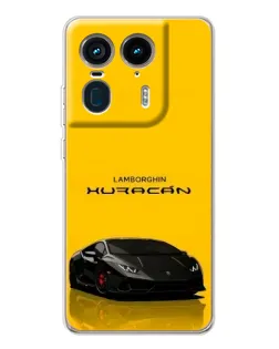 Чехол для Motorola Edge 50 Ultra с картинкой «Lamborghini Huracan черный»