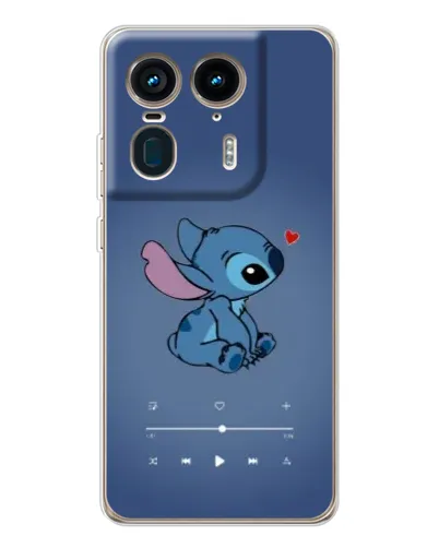 Чехол для Motorola Edge 50 Ultra с картинкой «Музыкальный Stitch»