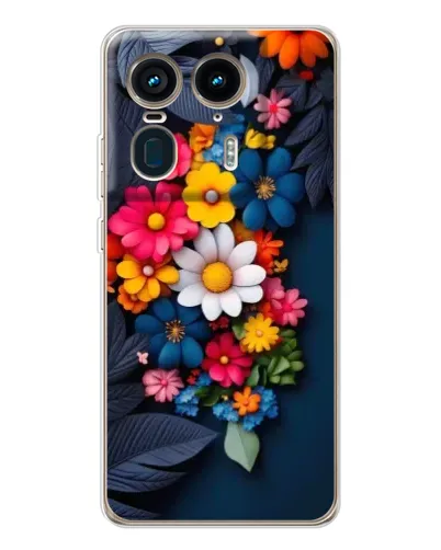 Чехол для Motorola Edge 50 Ultra с картинкой «Цветочная феерия»