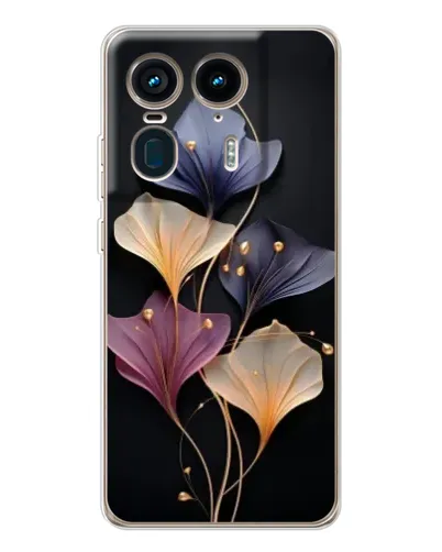 Чехол для Motorola Edge 50 Ultra с картинкой «Лиловые цветы грации»