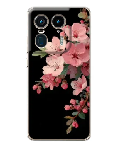 Чехол для Motorola Edge 50 Ultra с картинкой «Розовая ветка сакуры»