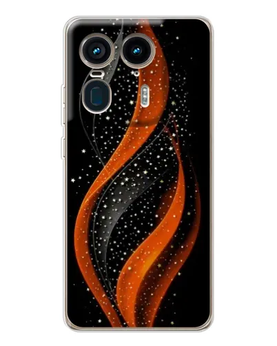 Чехол для Motorola Edge 50 Ultra с картинкой «Огненная звездная волна»