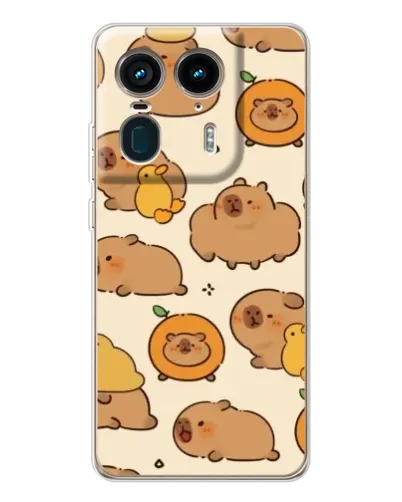 Чехол для Motorola Edge 50 Ultra с картинкой «Капибары с апельсинами» Чехол для Motorola Edge 50 Ultra с картинкой «Капибары с апельсинами»