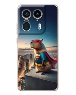 Чехол для Motorola Edge 50 Ultra с картинкой «Капи-мен супергерой»