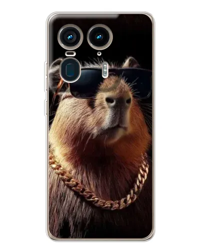 Чехол для Motorola Edge 50 Ultra с картинкой «Капибара золотая цепь» Чехол для Motorola Edge 50 Ultra с картинкой «Капибара золотая цепь»
