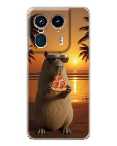 Чехол для Motorola Edge 50 Ultra с картинкой «Капибара с пиццей» Чехол для Motorola Edge 50 Ultra с картинкой «Капибара с пиццей»