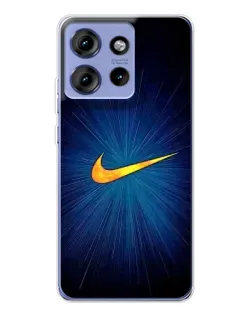 Чохол для Motorola Edge 50 з картинкою «Синій пульс Nike»