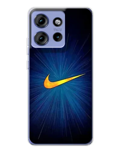 Чохол для Motorola Edge 50 з картинкою «Синій пульс Nike» Чохол для Motorola Edge 50 з картинкою «Синій пульс Nike»