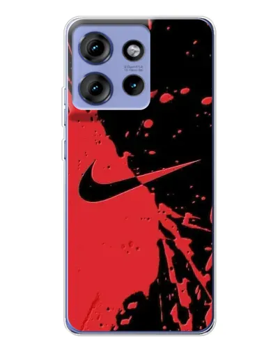 Чохол для Motorola Edge 50 з картинкою «Червоні бризки Nike» Чохол для Motorola Edge 50 з картинкою «Червоні бризки Nike»