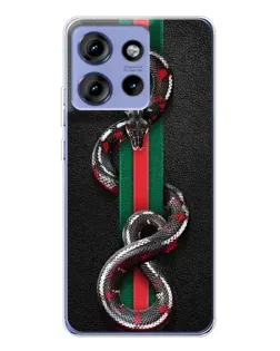 Чохол для Motorola Edge 50 з картинкою «Gucci — змія на смузі» Чохол для Motorola Edge 50 з картинкою «Gucci — змія на смузі»
