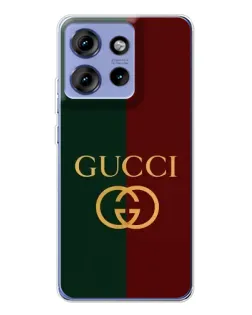 Чохол для Motorola Edge 50 з картинкою «Gucci — темно-зелений градієнт» Чохол для Motorola Edge 50 з картинкою «Gucci — темно-зелений градієнт»