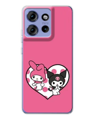 Чехол для Motorola Edge 50 с картинкой «Kuromi и My Melody» Чехол для Motorola Edge 50 с картинкой «Kuromi и My Melody»