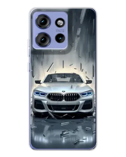 Чехол для Motorola Edge 50 с картинкой «BMW в свете фар» Чехол для Motorola Edge 50 с картинкой «BMW в свете фар»