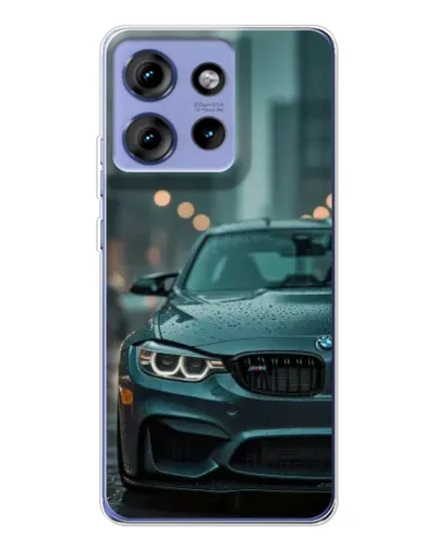 Чехол для Motorola Edge 50 с картинкой «BMW в огнях города» Чехол для Motorola Edge 50 с картинкой «BMW в огнях города»