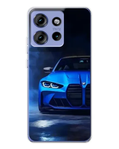 Чехол для Motorola Edge 50 с картинкой «Голубая BMW M4» Чехол для Motorola Edge 50 с картинкой «Голубая BMW M4»