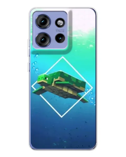 Чохол для Motorola Edge 50 з картинкою «Черепаха Minecraft» Чохол для Motorola Edge 50 з картинкою «Черепаха Minecraft»