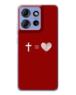 Чохол для Motorola Edge 50 з картинкою «Рівняння любові»