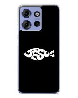 Чохол для Motorola Edge 50 з картинкою «Риба  Jesus»