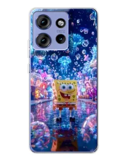 Чехол для Motorola Edge 50 с картинкой «Неоновый океан»