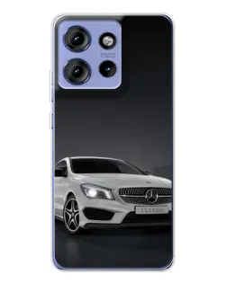 Чехол для Motorola Edge 50 с картинкой «Mercedes AMG GT Silver»