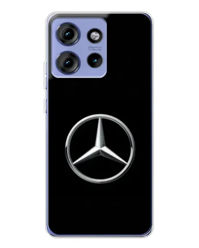 Чехол для Motorola Edge 50 с картинкой «Mercedes классический лого»