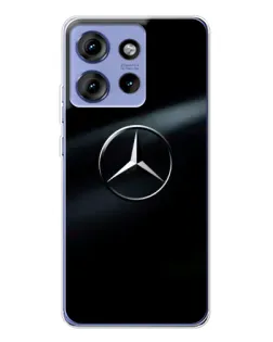 Чохол для Motorola Edge 50 з картинкою «Mercedes на металі» Чохол для Motorola Edge 50 з картинкою «Mercedes на металі»