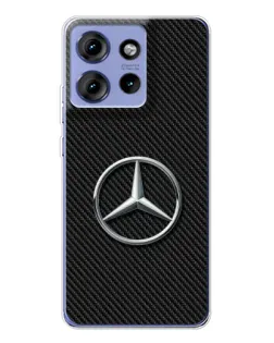 Чохол для Motorola Edge 50 з картинкою «Карбоновий Mercedes стиль» Чохол для Motorola Edge 50 з картинкою «Карбоновий Mercedes стиль»