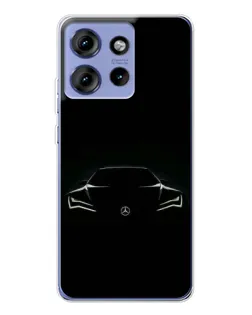 Чохол для Motorola Edge 50 з картинкою «Mercedes — силует авто» Чохол для Motorola Edge 50 з картинкою «Mercedes — силует авто»