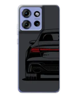 Чехол для Motorola Edge 50 с картинкой «Задняя часть Audi — арт»