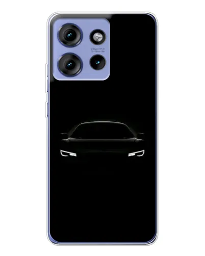Чехол для Motorola Edge 50 с картинкой «Взгляд Audi в темноте»