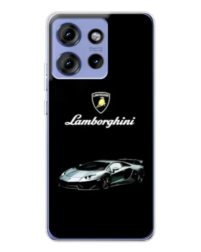 Чехол для Motorola Edge 50 с картинкой «Логотип Lamborghini классика»