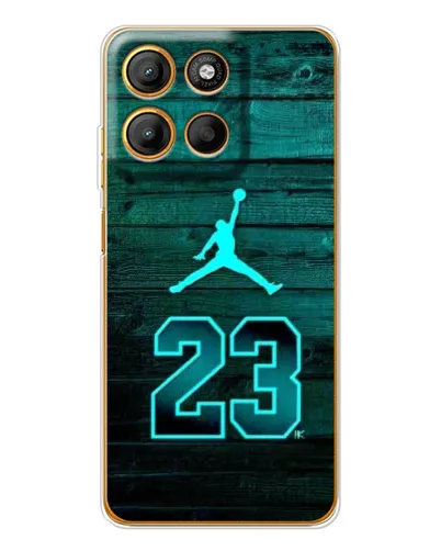 Чехол для Motorola Edge 60 Fusion с картинкой «Jordan Cyan 23» Чехол для Motorola Edge 60 Fusion с картинкой «Jordan Cyan 23»