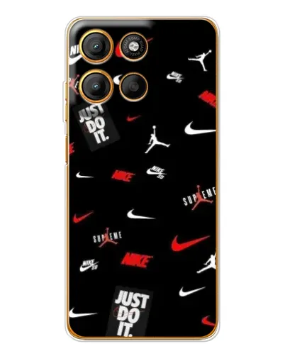 Чехол для Motorola Edge 60 Fusion с картинкой «Nike Mix Pattern» Чехол для Motorola Edge 60 Fusion с картинкой «Nike Mix Pattern»