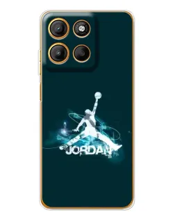 Чехол для Motorola Edge 60 Fusion с картинкой «Jordan Blue Fire»