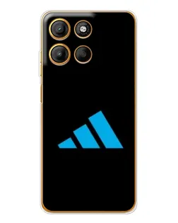 Чехол для Motorola Edge 60 Fusion с картинкой «Adidas Cyan Logo»
