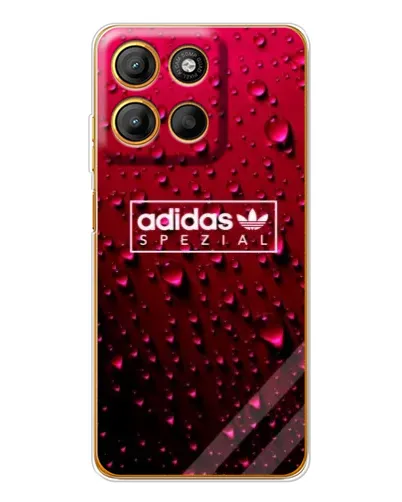 Чехол для Motorola Edge 60 Fusion с картинкой «Adidas Gold Marble»